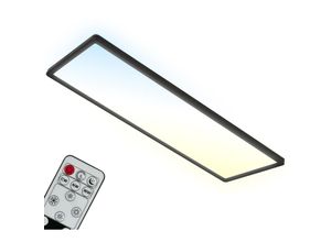 4002707422280 - BRILONER SLIM LED Panel Fernbedienung Dimmbar CCT Farbtemperatursteuerung Flaches Design schwarz 58 x 20 x 3 cm