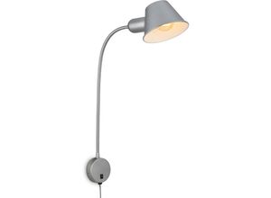 4002707423317 - - Leuchten – Bettleuchte flexibel Bettlampe verstellbar Kippschalter 1x E27 Fassung max 10 Watt inkl Kabel Chrom-Matt 55 cm 4002707423317 - - Leuchten – Bettleuchte flexibel Bettlampe verstellbar Kippschalter 1x E27 Fassung max 10 Watt inkl Kabel Chrom-Matt 55 cm