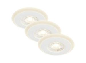 4002707424130 - Leuchten skill led 3er Set Einbauleuchten 3x led Fernbedienung 49 w 460 lm Kunststoff Weiß - Briloner