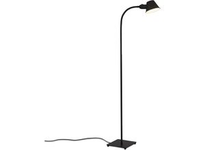 4002707424864 - Brilo - ner Leuchten – Stehlampe flexibel Stehleuchte verstellbar Kippschalter 1x E27 Fassung max 10 Watt inkl Kabel Schwarz 152 cm