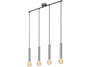 4002707427094 - Leuchten longa - Pendelleuchten - 4031044 - Silver Crafted - 4-flammig - E27 Fassung max 60 Watt - 85 x 10 x 110 cm - Briloner