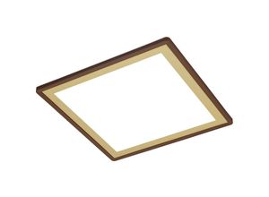 4002707428398 - Leuchten SLIM DECO LED LED Panel 1x LED Fernbedienung 18 W 2400 lm Kunststoff Braun-Gold