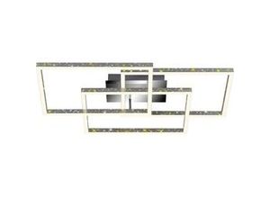 4002707429128 - Leuchten frame - Wand-& Deckenleuchte - 3752019 - Glitzereffekt durch Laserlochoptik - Stufenweise dimmbar - Schwenkbar - Memoryfunktion - 80 x 495