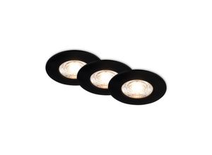 4002707444817 - LED-Deckeneinbauspot Kulana Mini IP44 3er schwarz