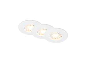 4002707444824 - LED-Deckeneinbauspot Kulana Mini IP44 3er weiß