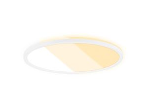 4002707445265 - Leuchten slim led led Panel 1x led cct Hintergrundbeleuchtungseffekt Dimmbar 22 w 3000 lm Kunststoff Weiß - Briloner