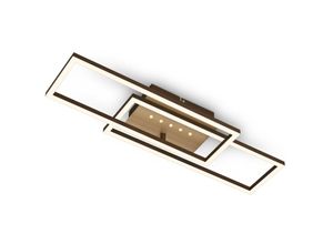 4002707445845 - Leuchten frame dot led Deckenleuchte 1x led Memory Funkton Getrennt schaltbar Dimmbar 13 w 1350 lm Metall-Kunststoff Aluminiumfarbig - Briloner