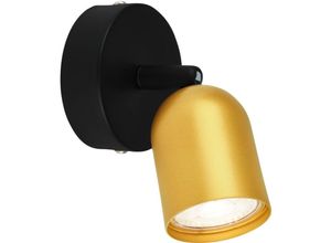 4002707446880 - Spotlampe BRILONER Schwenkbar max 9 Watt GU10-Fassung Schwarz-Gold