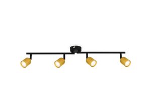 4002707446903 - BRILONER – Deckenlampe Deckenleuchte Lampe Schwenkbar Wohnzimmerlampe Schlafzimmerlampe Küchenlampe Schwarz-Gold