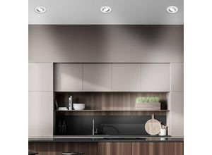 4002707459439 - LED-Einbauleuchte Kulana A chrom matt 4000K 3er-Set