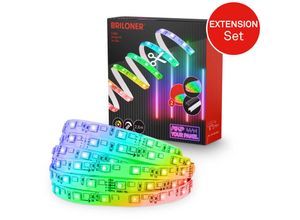 4002707462828 - Pimp your Panel led Strip Erweiterungsset rgb Pimp your Panel Kürzbar Selbstklebend Weiß 260 x 1 cm - Briloner