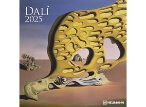 4002725987969 - N NEUMANNVERLAGE - Dali 2025 Broschürenkalender 30x30cm Wandkalender mit ausgewählten Kunstwerken von Dli internationalen Feiertagen und Mondphasen