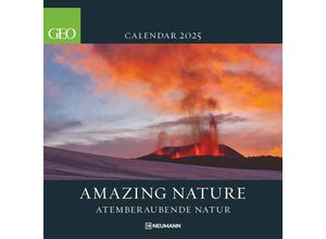 4002725988621 - GEO Amazing Nature 2025 - Wand-Kalender - Broschüren-Kalender - 30x30 - 30x60 geöffnet