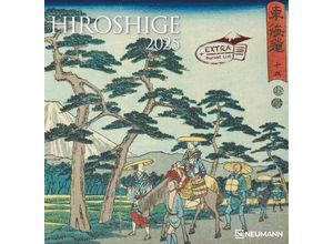 4002725994035 - N NEUMANNVERLAGE - Hiroshige 2025 Broschürenkalender 30x30cm Wandkalender mit künstlerischen Abbildungen Mondphasen viel Platz für Notizen und int