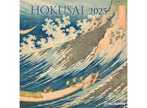 4002725994042 - N NEUMANNVERLAGE - Hokusai 2025 Broschürenkalender 30x30cm Wandkalender mit künstlerischen Abbildungen Mondphasen viel Platz für Notizen und inter