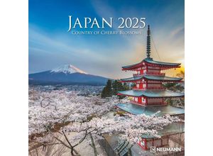 4002725994080 - N NEUMANNVERLAGE - Japan 2025 Broschürenkalender 30x30cm Wandkalender mit schönen Motiven aus Japan Mondphasen viel Platz für Notizen und internat