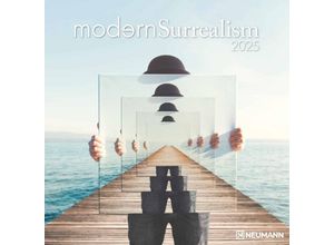 4002725994127 - N NEUMANNVERLAGE - Modern Surrealism 2025 Broschürenkalender 30x30cm Wandkalender mit künstlerischen Abbildungen Mondphasen viel Platz für Notizen