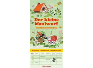 4002725994516 - N NEUMANNVERLAGE - Der kleine Maulwurf 2025 Familienplaner 22x45cm Familienkalender mit 5 Spalten für Termine und Notizen schöne Abbildungen Stund