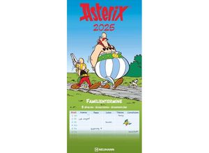 4002725994523 - N NEUMANNVERLAGE - Asterix 2025 Familienplaner 22x45cm Familienkalender mit 5 Spalten für Termine und Notizen schöne Illustrationen Stundenpläne