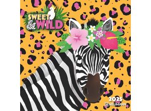 4002725994950 - N NEUMANNVERLAGE - Sweet & Wild 2025 Broschürenkalender 30x30cm Wandkalender mit künstlerischen Illustrationen Mondphasen viel Platz für Notizen u