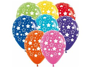 4002727162081 - TIB Heyne Luftballons Sterne 5 Stück Dekoration Silvesterdeko Tischdekoration