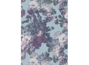 4002790210139 - Vliestapete 10153-18 ELLE Decoration floral türkis 1005 x 053 m