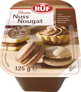 4002809004100 - Ruf Nuss Nougat dunkel 125g