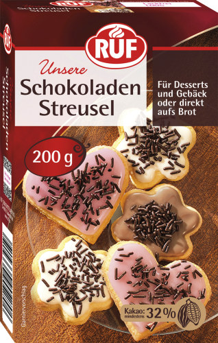 4002809024795 - Ruf Schokoladen Streusel 200g