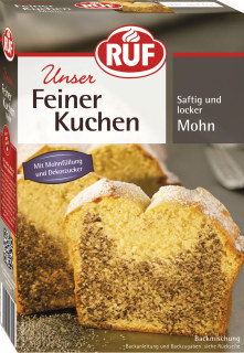 4002809028274 - Ruf Mohnkuchen fein Backmischung 465g