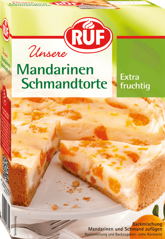 4002809028380 - Ruf Mandarinen Schmand Torte Backmischung 460g