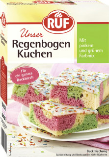 4002809034398 - Ruf Regenbogenkuchen Backmischung 840g