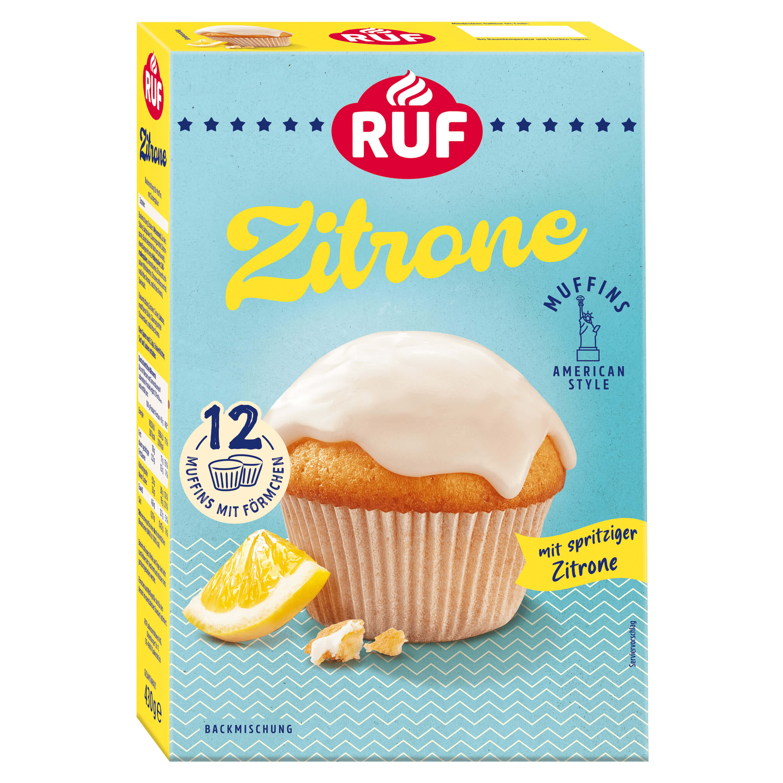 4002809034480 - Ruf Zitronen Muffins Backmischung 430g