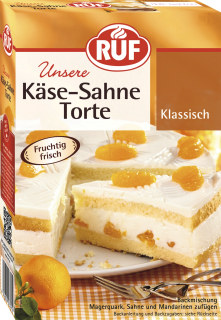 4002809040160 - Ruf Käse-Sahne-Torte Backmischung 350g