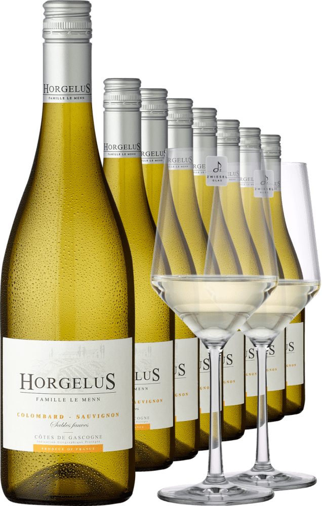 4002859981970 - 2023 Horgelus Blanc im 8er-Vorratspaket inkl 2er-Set Zwiesel Glas »PURE«