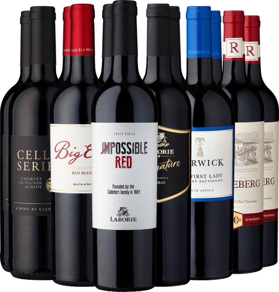 4002859983448 - 12er-Probierpaket »Südafrikas Rotwein-Vielfalt«