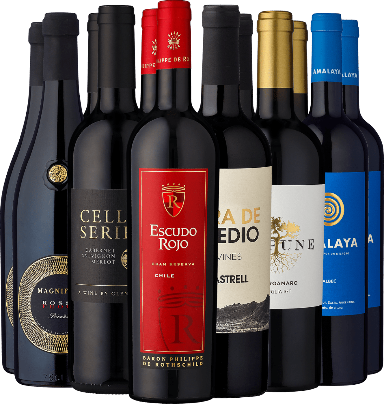 4002859984070 - 12er-Probierpaket »90er Club – Rotwein«