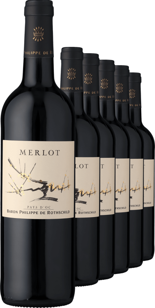 4002859984148 - 2022 Baron Philippe de Rothschild Merlot im 6er-Vorratspaket