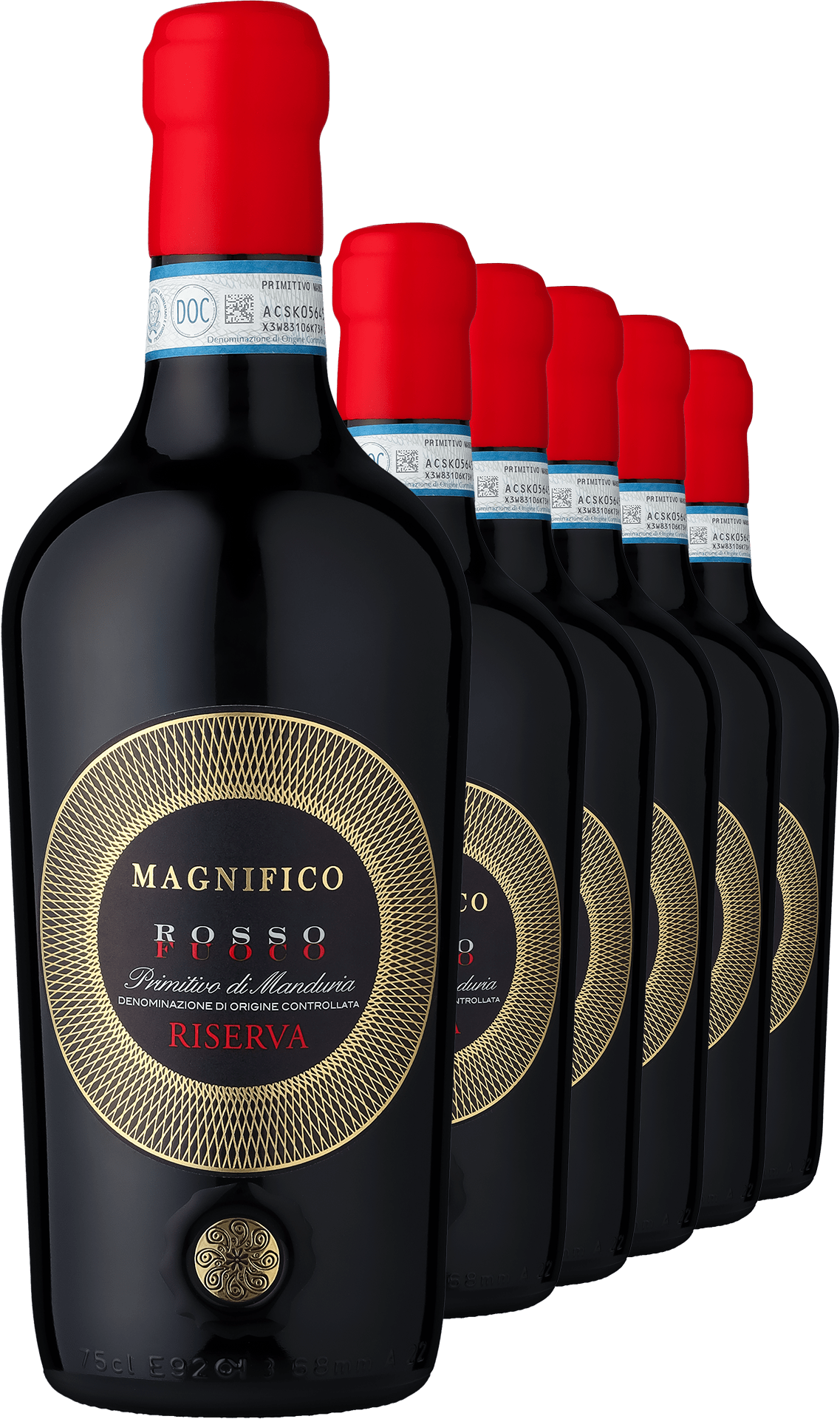 4002859984384 - 2018 Magnifico Fuoco Primitivo di Manduria Riserva im 6er-Vorratspaket