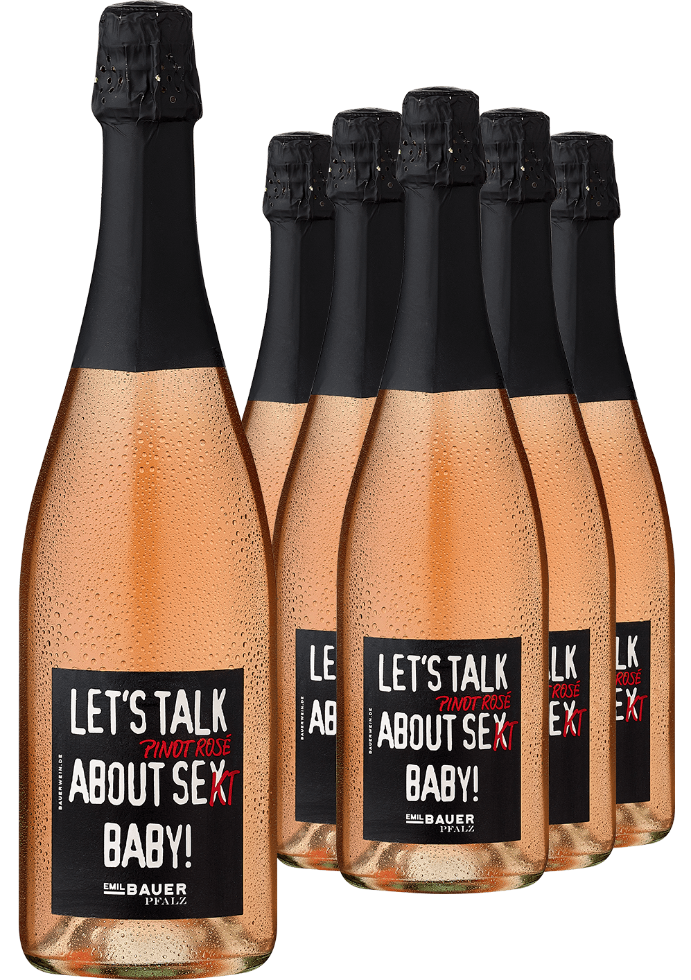 4002859986883 - 5+1-PAKET Emil Bauer »Lets talk about Pinot Rosé Se(x)kt Baby!« 2021