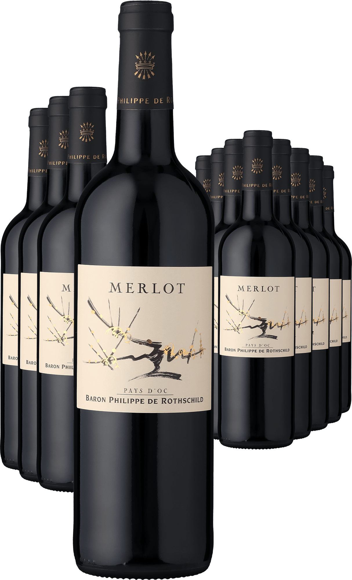 4002859987415 - 8+4-PAKET Baron Philippe de Rothschild Merlot 2022