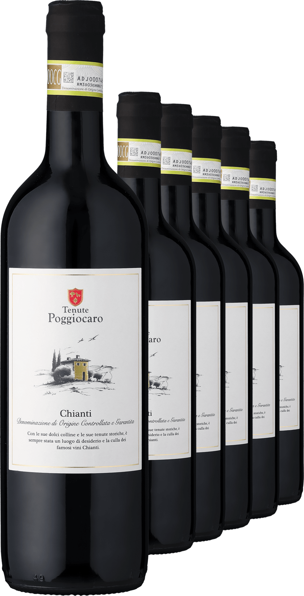 4002859988917 - 2023 Tenute Poggiocaro Chianti im 6er-Vorratspaket