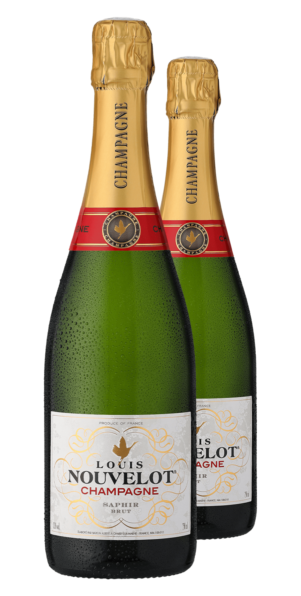 4002859989044 - Louis Nouvelot Champagner Brut »Saphir« im 2er-Vorratspaket