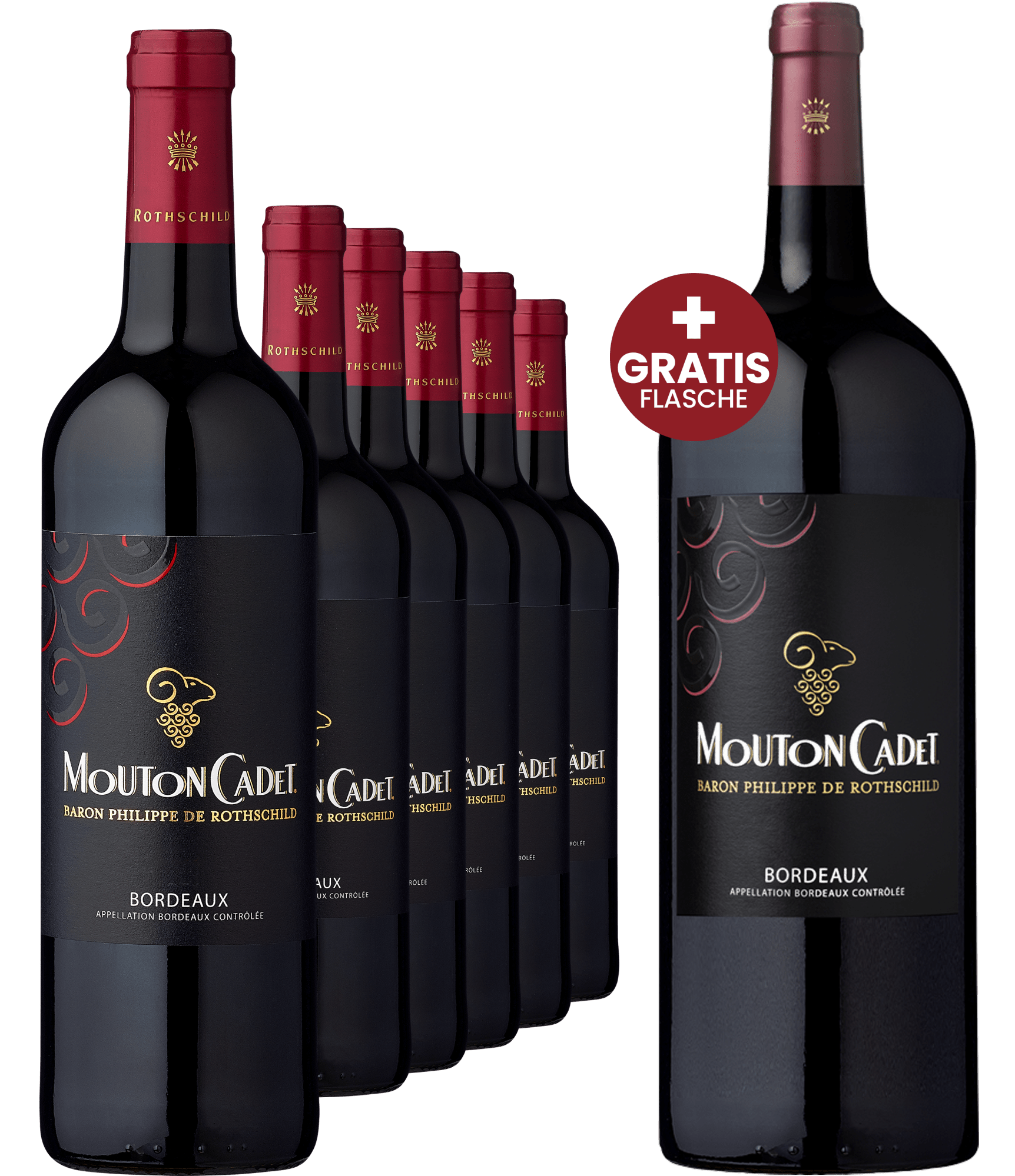 4002859989112 - 2020 Mouton Cadet Rouge im 6er-Vorratspaket + Magnumflasche GRATIS