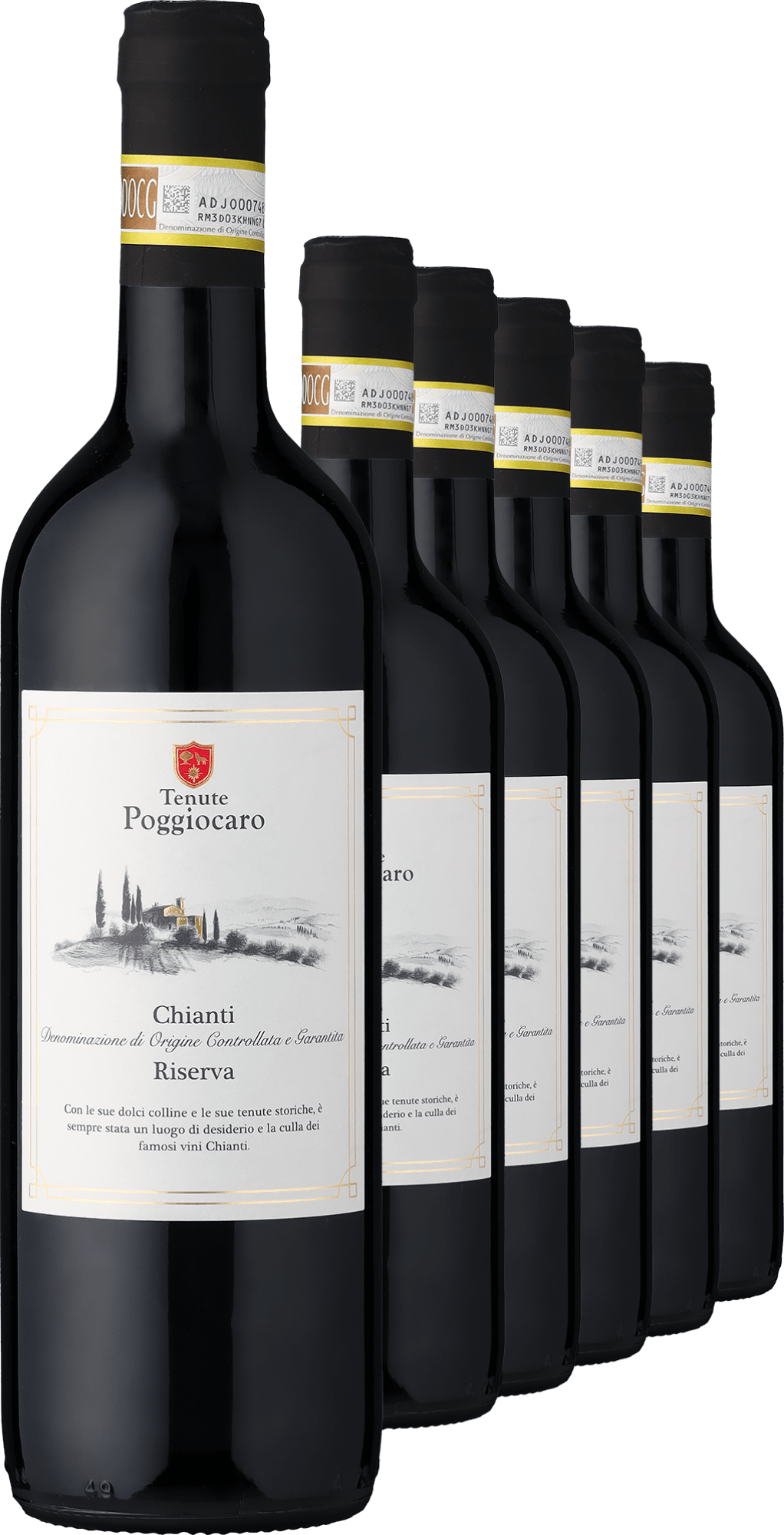 4002859994864 - 4+2-PAKET Tenute Poggiocaro Chianti Riserva 2021
