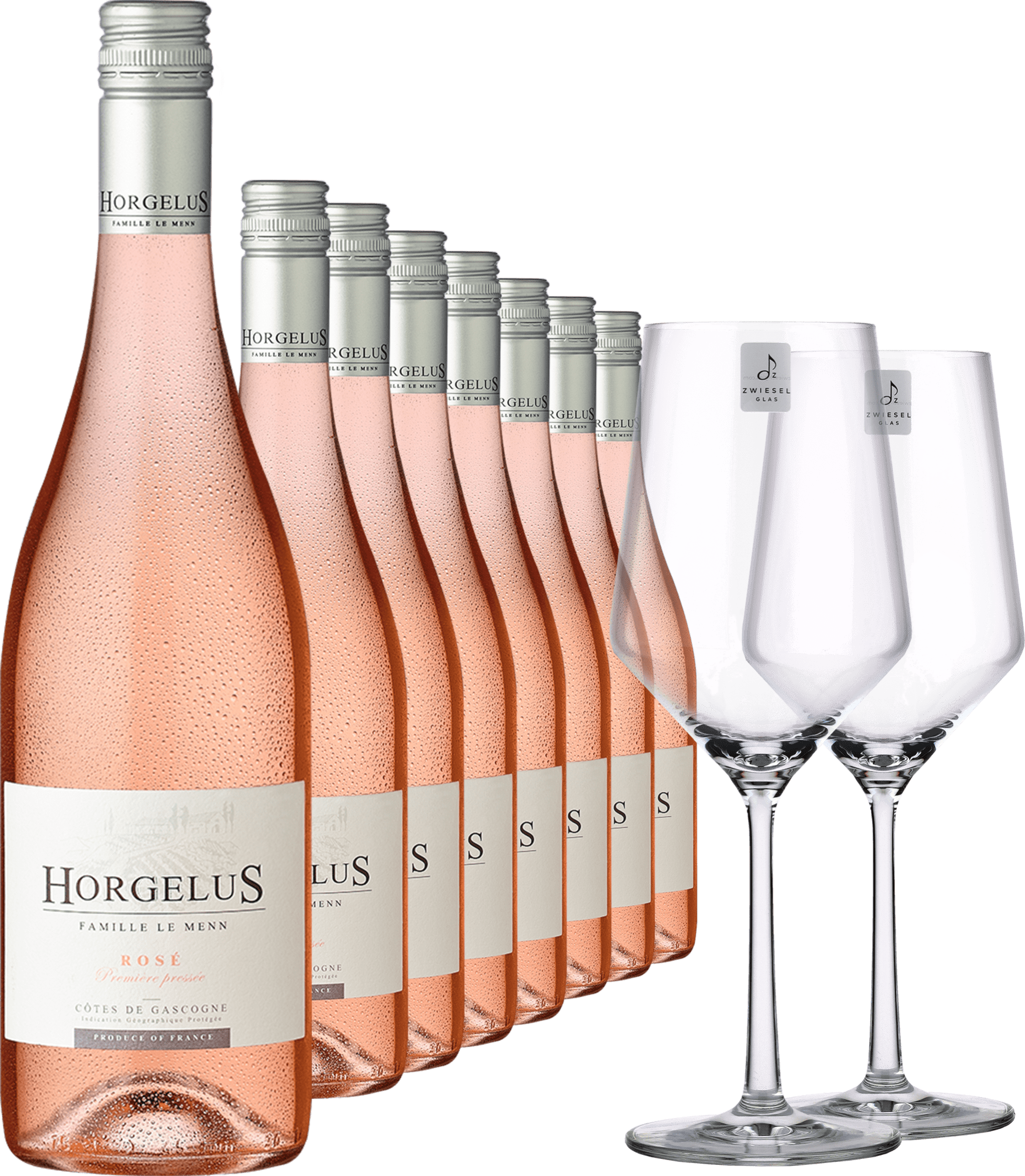 4002859995359 - 2024 Rosé im 8er-Vorratspaket inkl 2er-Set Zwiesel Glas »PURE«