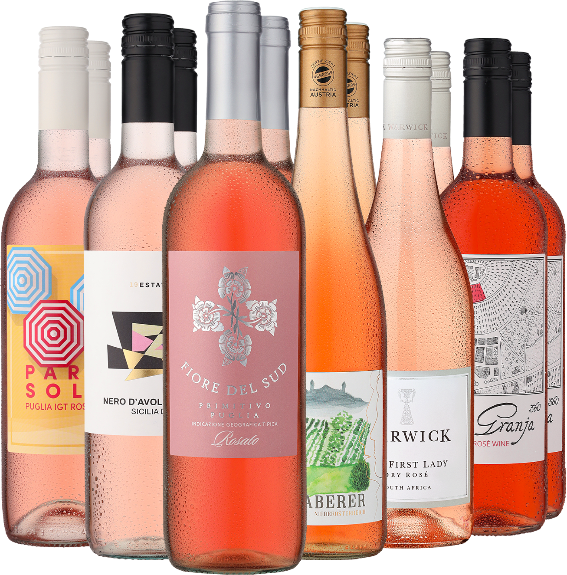 4002859995854 - 12er-Probierpaket »Rosés zum Jubiläum« 4002859995854 - 12er-Probierpaket »Rosés zum Jubiläum«
