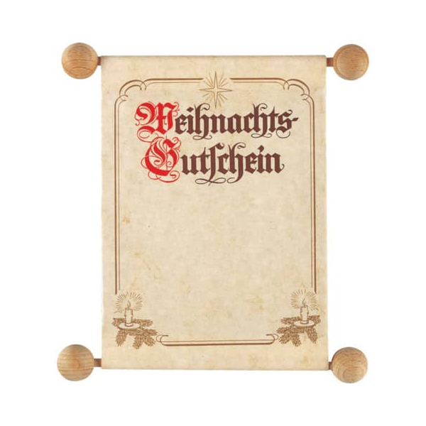 4002871028875 - Weihnachtsgutscheinkarte in transparenter Faltschachtel 2887 A5 132mm x 163mm (BxH) 130g Mit farbigem Druck Weihnachts-Gutschei