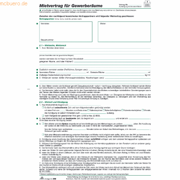 4002871059817 - Rnk Gewerberaum-Mietvertrag 598 10 4-seitig DIN A4 Inh 10 Stück