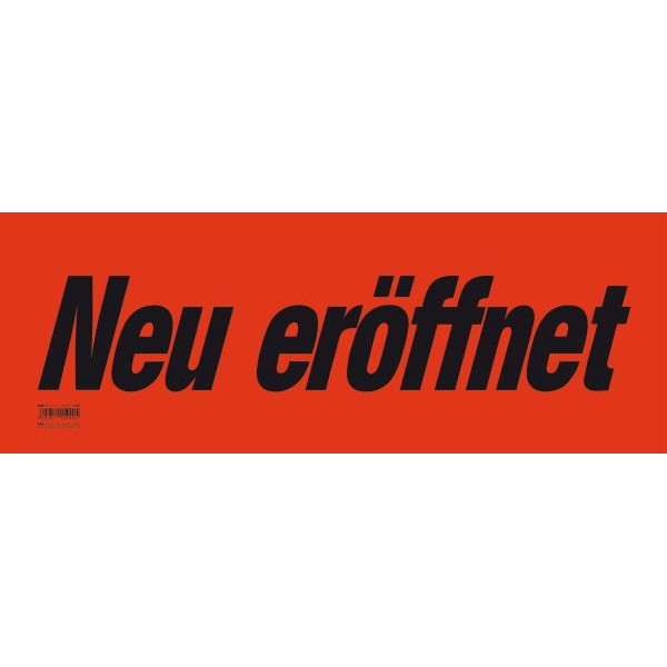 4002871159005 - Plakat 1590 Neu Eröffnet 19x53cm 10 Blatt 4002871159005 RNK