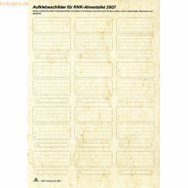 4002871281706 - 5 x Etikettenblätter A4 zur Selbstanfertgung eines Stammbaumes seb 4002871281706 - 5 x Etikettenblätter A4 zur Selbstanfertgung eines Stammbaumes seb